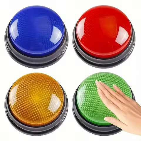 4pcs Buzzer for Trivia Games: Kids Game Show, Games, Classroom Answer Buzzer with Light & Sound,part