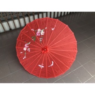 Traditional Baba Nyonya Paper Umbrella Decoration Payung Menari Tarian Payung Cina Payung Kertas Per