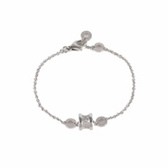 BVLGARI B.ZERO1小蠻腰手鏈滿鑽18K白金/鑽石S-M碼白金鑽石/18K手鍊／手環