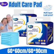 80/100PCS Disposable Underpads for Adults Super Absorbent Pee Pad for Adults & Elderly Care Underpad