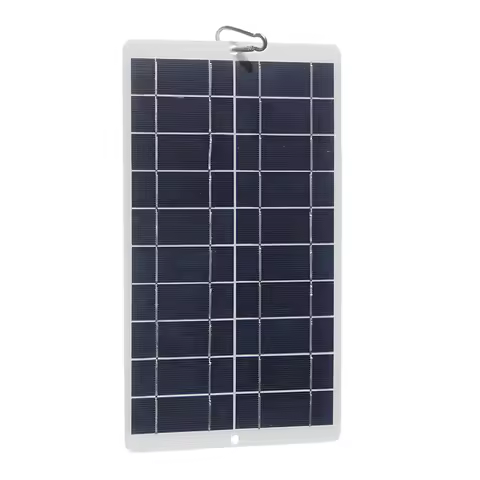 8 Watt Solar Panel - IPX6 Waterproof 5 Volt Monocrystalline Solar Panel 19% High Efficiency Type-C F