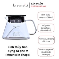 Brewista X-series M Glass Server Coffee Container - Mountain Shape (Genuine Brewista)