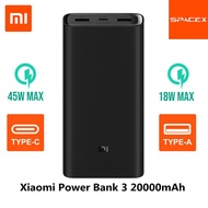 Xiaomi Power Bank 3 20000mAh | 2 USB Type C Fast Charging | Portable | Mi Powerbank External Battery Powerbank