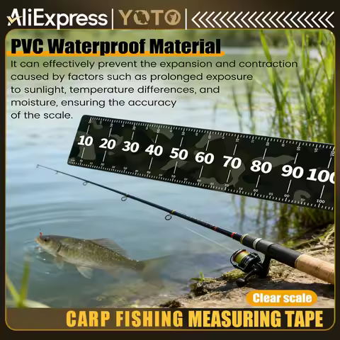 1pc 109.22cm Waterproof PVC Fishing Ruler - Durable Measuring Tape for Boats, Kayaks & Marine Use