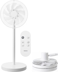 [山善] 扇風機 リビング コンパクト収納 DCモーター 静音 左右自動首振り 風量8段階調節 切タイマー機能 リモコン付き ホワイト AHX-FGD301(W)