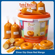 Elmer Dip Glaze 250g & 500g Repackmango | Halal Mango Flavored Donut Glaze from Elmer
