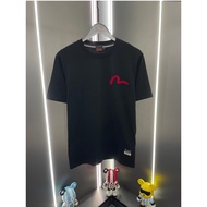 T-shirt Evisu/ T-shirt Evisu Uniseks T-shirt Bercetak Lengan Pendek Longgar T-shirt Perniagaan T-shi