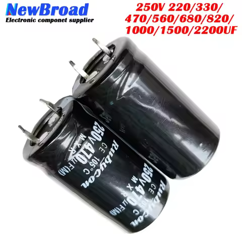 2-5PCS Cow Foot Aluminum Electrolytic Capacitor 250V 220UF 330UF 470UF 560UF 680UF 820UF 1000UF 1500
