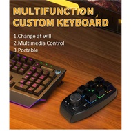 AMMTOO Macro Bluetooth Wired Mechanical Shortcut Keyboard 6 Keys 1 Knob - AM7 X HuMi