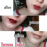 Henna Bibir atau Henna lips tahan lama halal dan aman / HENNA BIBIR / HENNA PEMERAH BIBIR / HENNA LI