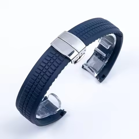 21mm Colorful Silicone Rubber Watchband For Patek Watch Strap for Aquanaut Philippe Series 5164a 516
