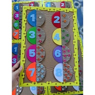 Math board - preschool supplies 28x40