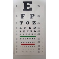 Pocket Snellen Eye Chart Visual Acuity Eye Vision Test Chart