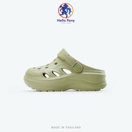 Hello Pony รองเท้าแตะ แบบรัดส้น รองเท้าแฟชั่น ดีไซน์ 2IN1 สำหรับผู้ชายและผู้หญิง EVA กันลื่น MHM4016