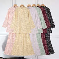 [Nayla.z]Dewasa Saiz36-52(S-6XL) SetBajuKurung(T60057)Sedondon CorakBunga Berkolar KainDuyungSlimFit