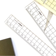 Muji Style Transparent Ruler (15cm)/ Triangle ruler/School ruler/  Stationary Ruler/Student ruler/ S