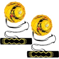 2 Pcs Soccer Kick Throw Trainer Adjustable Waist Belt Soccer Return Trainer Net for Kids Adults Socc