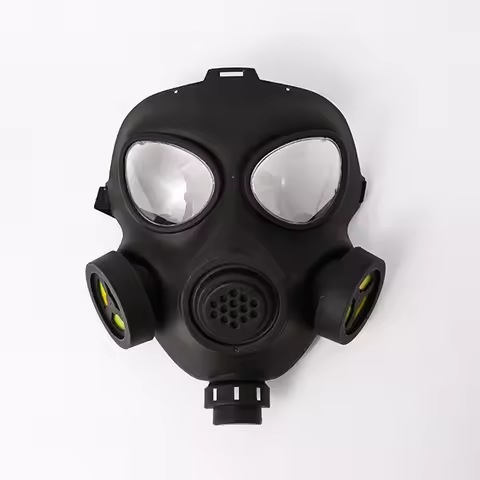Halloween Props Resident Evil Sweating Anti-fog Double Wind Drum Gas Mask Real CS Field Mask