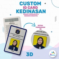 Cetak Custom Print UV DESAIN ID CARD Name Tag KEDINASAN PPPK PNS Banyak Dicari
