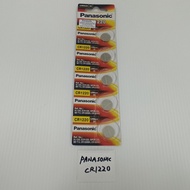 (5PCS PANASONIC CR1220) (expired date July-2025) PANASONIC CR1220 MICRO LITHIUM BATTERY