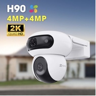 Camera H90, Ezviz Dual Lens (4MP+4MP), 30m Infrared, 2-Way Talk, Siren Light