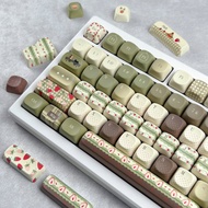 MAIMOOO Matcha Strawberry Cake Keycap MOA/Cherry Profile 120 Keys PBT Dye Sublimation Aula F75 F99 R