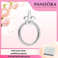 Pandora Latest S925 Pure Silver Jewelry Package Duty Free Pandora x Disney Mickey Mouse O Pendant