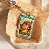 Flat Figure Luggage Pilot Villain NFC Proximity Card Holder Student Slide Card Holder Meal Card Subw