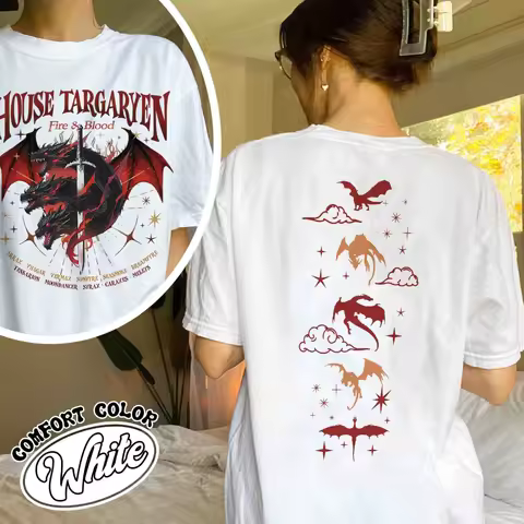 HOTD Shirt, House of the D Shirt, GOT Shirt, Meleys, Shirt With Dragons, Dragon Lovers Shirt, Targar