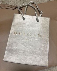 BVLGARI 寶格麗 品牌紙袋 香檳金 壓紋厚挺