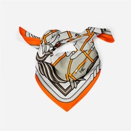 Square silk scarf, 53x53cm, new 2023, elegant office product
