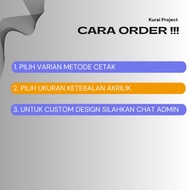 Plakat Akrilik Premium Custom/ Custom Free Design / Ketebalan Akrilik
