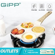 GIPP® 4 In 1 Non-Stick Frying Pan Less Oil Less Smoke Effortless Cleaning (20cm)