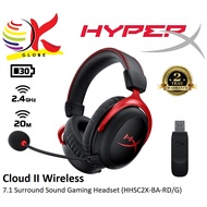 HYPER-X HYPERX CLOUD II WIRELESS 7.1 SURROUND SOUND GAMING HEADPHONE HEADSET WITH 30 HOURS BATTERY L