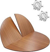 HOLGVE Large Round Foldable Table Top, Indoor Outdoor Temporary Wood Replace Table Top Only 47-79" D