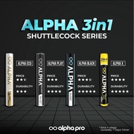 SHUTTLECOCK - COCK ALPHA BLACK BLACK BLACK BLUE / PLAY / X / ECO 3 IN 1 SPEED 75/77 - 76/78 THICK FU