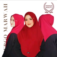 hijab alwira bergo Marwah malay non pet jersi premium