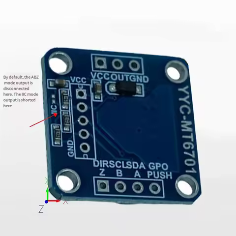 Magnetic Encoder MT6701 Magnetic Induction Angle Measurement Sensor Module 14Bit High Precision Can 