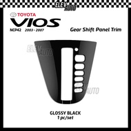 Toyota Vios NCP42 2003 - 2007 Gear Shift Panel Trim Carbon Fiber Black Interior Accessories 2004 200