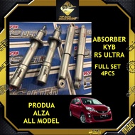 ABSORBER ALZA KYB RS ULTRA PERFORMANCE FRONT+REAR 4PC