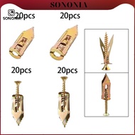 [SONONIA] 20Pcs Drywall Self Drilling ,Anchor Self Drilling Wall Anchor Expansion Kit,