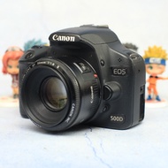 Canon 500D Canon 50mm F Fixed Lens/1.8 DSLR Camera Boxeh VG Package - Lukenew
