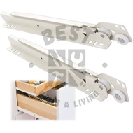 Heavy Duty Drawer Slide Roller 12 14 Runner Drawer Roda Rail Wheel Rail Open Laci Besi Perabot Almar