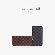 Ready Stock Hot-selling New Style Men's Bag Clutch Clutch Bag Long Wallet Couple Zipper Wallet Femal
