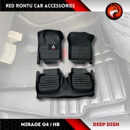2012-2024 Mitsubishi Mirage G4/ Mirage Hatch Back Premium Diamond Deep Dish Car Floor Matting