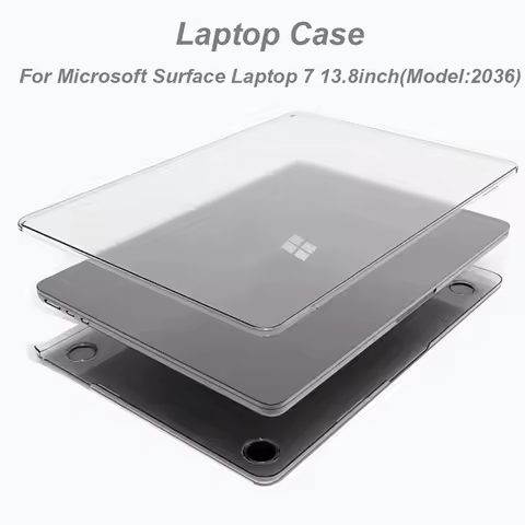 Case for Microsoft Surface Laptop 7 13.8inch Crystal and Matte PC Cover for Surface Laptop7 2026 Lap