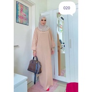 JUBAH LABUH KAFTAN PLUS SIZE TUNIC MUSLIMAH DRESS LABUH PLUS SIZE BJU PREGNANT