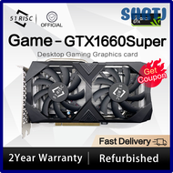 SHRTJ SHELI 51RISC GTX1660Super วิดีโอเกม6GB GTX1660กราฟิกการ์ด GPU คอมพิวเตอร์เดสก์ท็อปเกม1660Ti 6G Placa De Video LVGMN