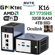 GMKtec K16 AMD Ryzen 7 7735HS Windows Mini PC 32GB DDR5 RAM 4TB SSD WiFI 6 Gaming PC Gaming Computer