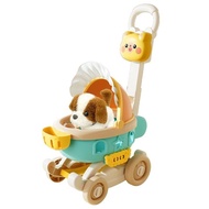 Cute Pet Plush Electric Pet Trolley Girl Play House Electric Simulation Children's Toy Birthday Gift